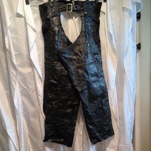 Black Leather Chaps